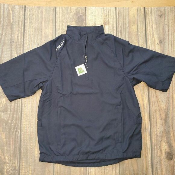NEW Proquip Mens Small Wind Shirt Short sleeve Golf Ultralite Performance BLUE - Picture 1 of 6